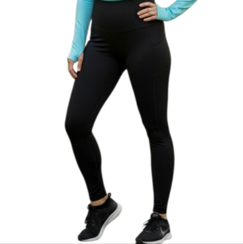 Not Branded (S) Black Athletic Wear Leggings with High Waist  Pulls the Belly In
